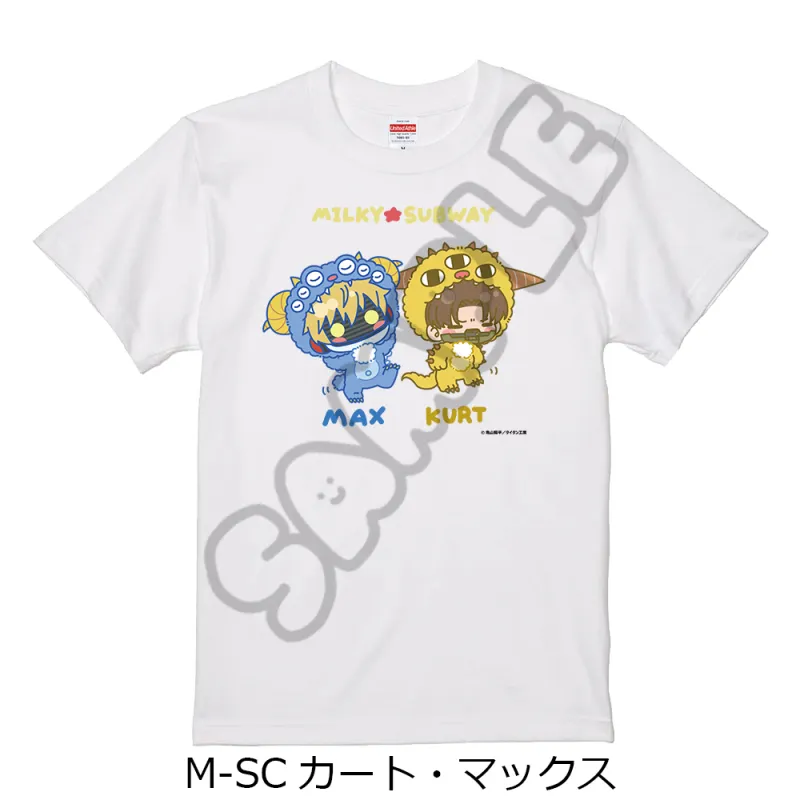 アニメ『銀河特急 ミルキー☆サブウェイ』 Tシャツ(mochocho第2弾) M-SC(カート・マックス) ホワイト Sサイズ
