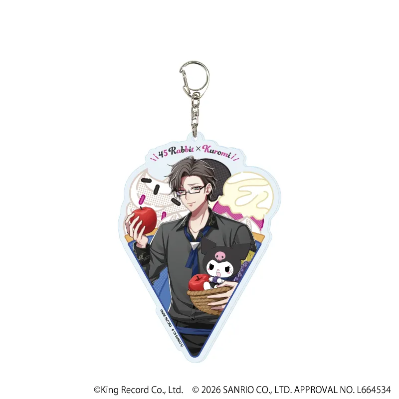 デカアクリルキーホルダー「ヒプノシスマイク SANRIO NAKAYOKU EDIT」05/入間 銃兎×クロミ(コラボイラスト)※减数可能