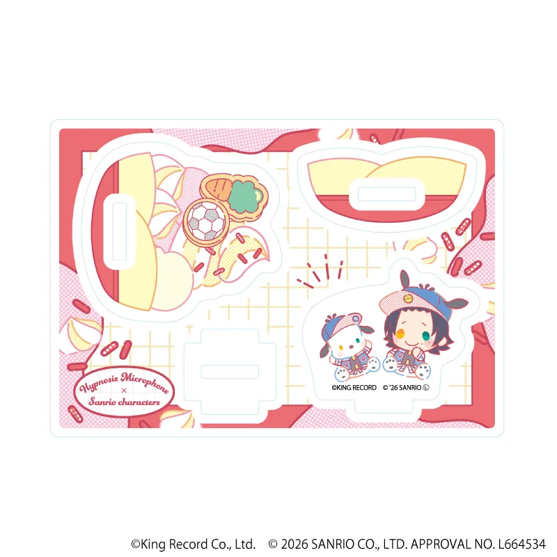 ゆらゆらアクリルスタンド「ヒプノシスマイク SANRIO NAKAYOKU EDIT」02/山田 二郎×ポチャッコ(コラボイラスト)※减数可能