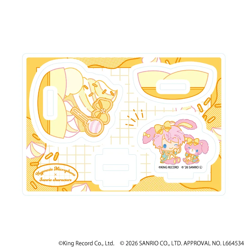ゆらゆらアクリルスタンド「ヒプノシスマイク SANRIO NAKAYOKU EDIT」07/飴村 乱数×ぼんぼんりぼん(コラボイラスト)※减数可能
