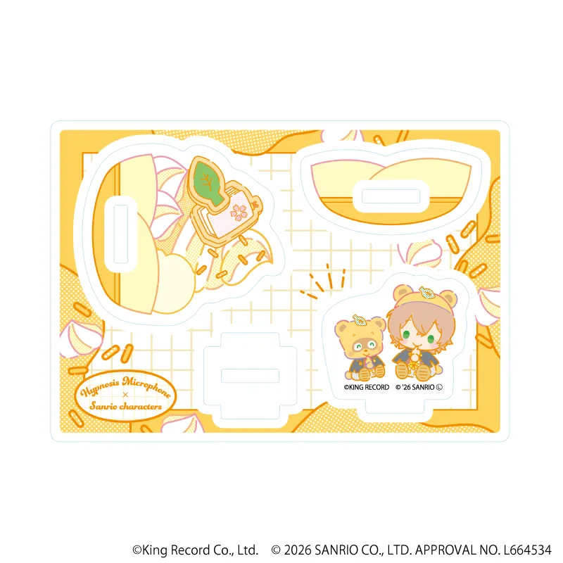 ゆらゆらアクリルスタンド「ヒプノシスマイク SANRIO NAKAYOKU EDIT」08/夢野 幻太郎×ぽこぽん日記(コラボイラスト)※减数可能