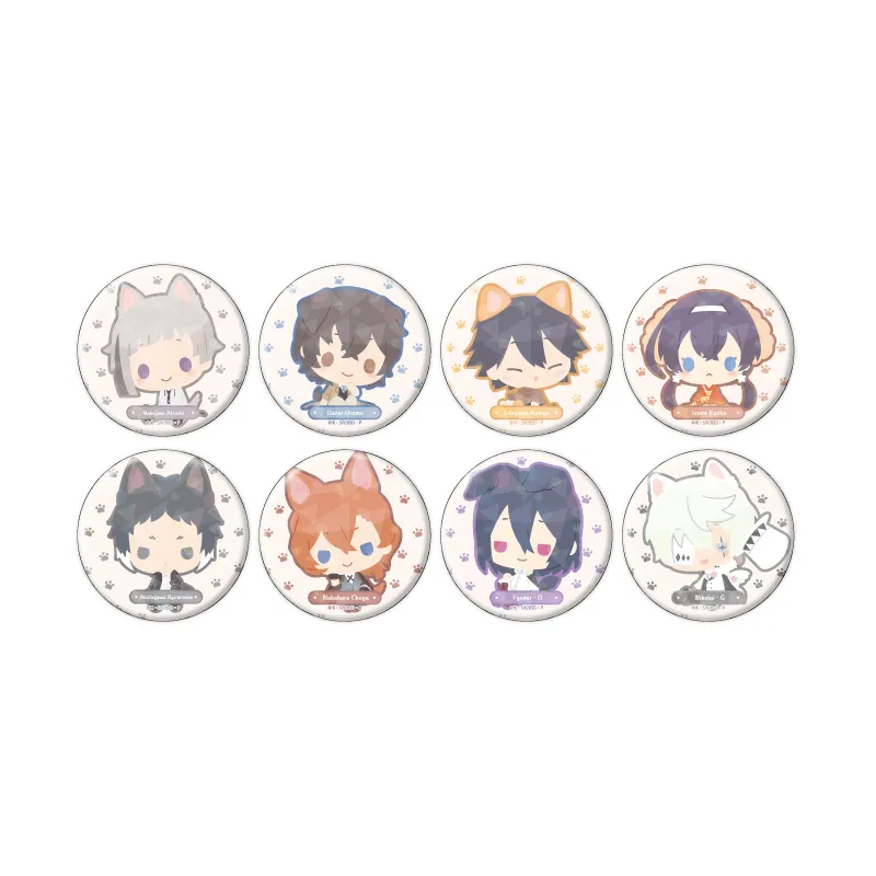 ホログラム缶バッジ(57mm)「おさんぽ文豪ストレイドッグス」01/ブラインド(全8種)