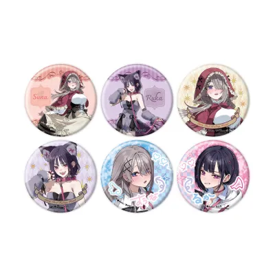 好都合セミフレンド 02 (公式&描き下ろしイラスト) 缶バッジ コンプリートセット