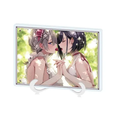 好都合セミフレンド 02 久留真珠海&浜薔薇輝子B(公式イラスト) アクリルアートボード(A5サイズ)