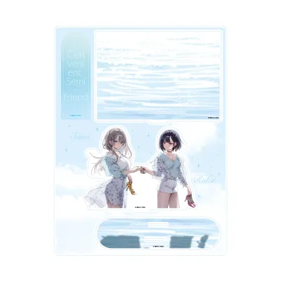 好都合セミフレンド 02 久留真珠海&浜薔薇輝子B(公式イラスト) アクリルジオラマ