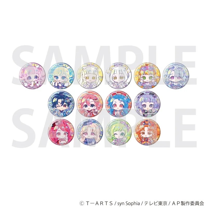 ホログラム缶バッジ(57mm)「ひみつのアイプリ」05/デュオコーデver. トレーディング(全14種)(ミニキャライラスト)