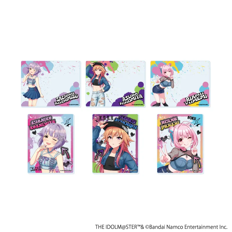 アクリルカード「アイドルマスター シンデレラガールズ」09/デニム風衣装ver. トレーディング(全6種)(描き下ろしイラスト)