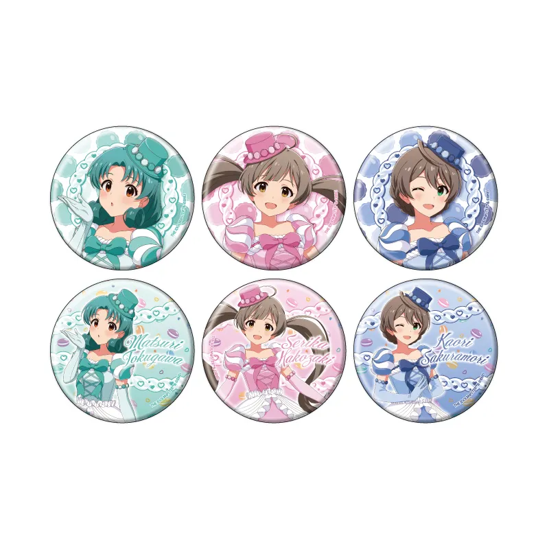 缶バッジ「アイドルマスター ミリオンライブ！」20/マカロンドレスver. トレーディング(全6種)(描き下ろしイラスト)
