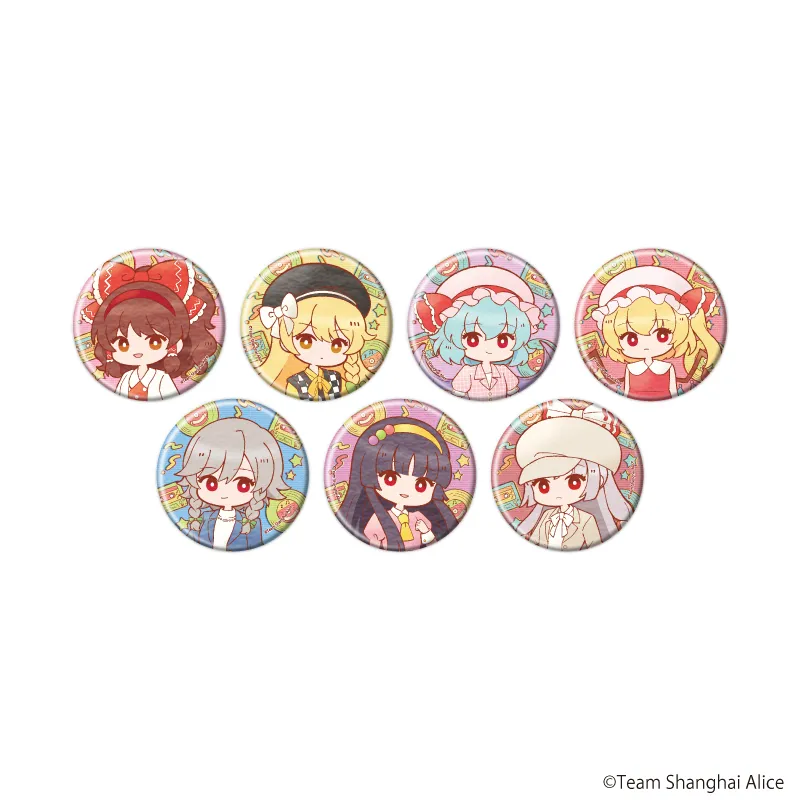 缶バッジ「東方Project」20/レトロver. ブラインド(全7種)(レトロアートイラスト)