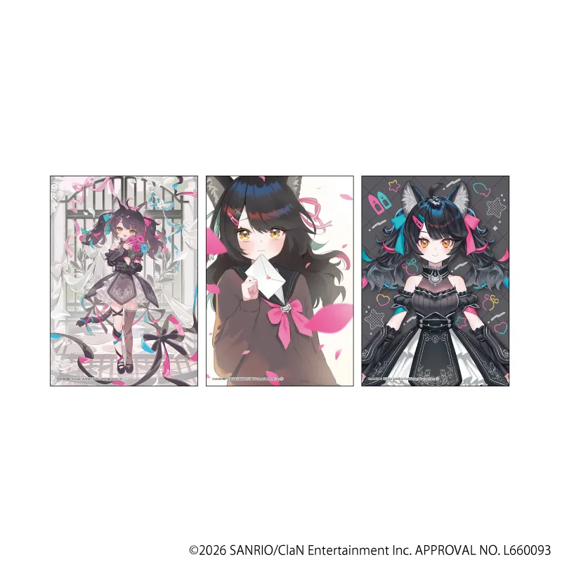 L版ブロマイド3枚セット「にゃんたじあ！」09/ニャマシュヴァ・ルッツ 2026誕生日ver.(公式イラスト)