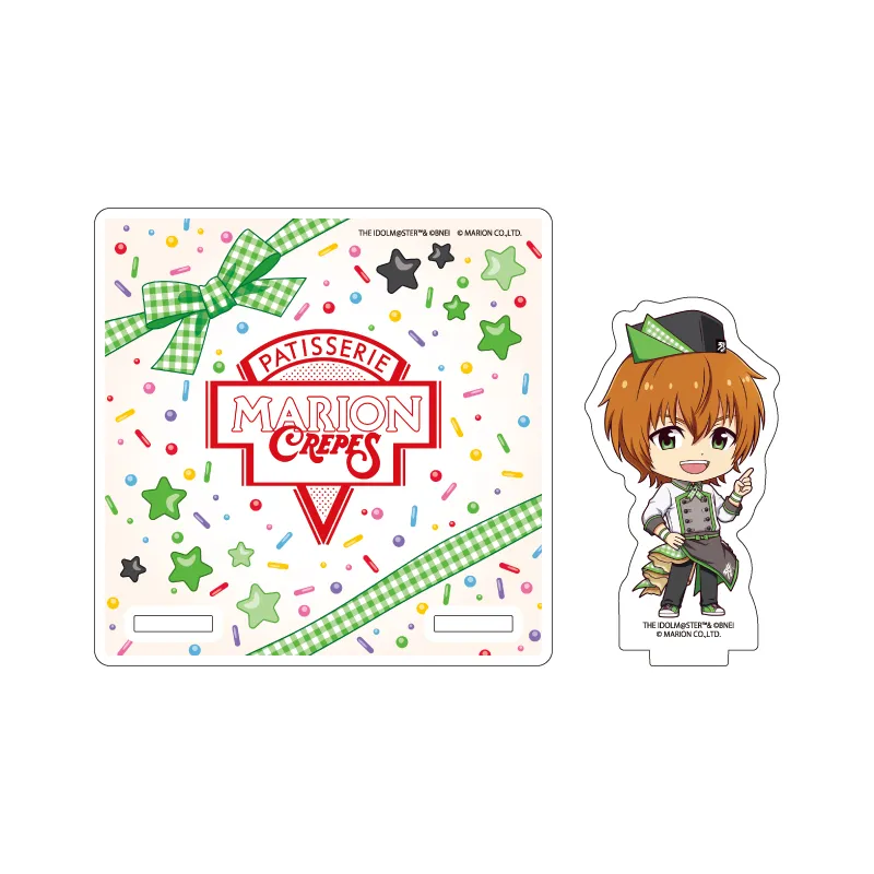 アクリルコースタースタンド「アイドルマスター SideM」03/若里 春名 クレープ屋ver.(ミニキャライラスト)