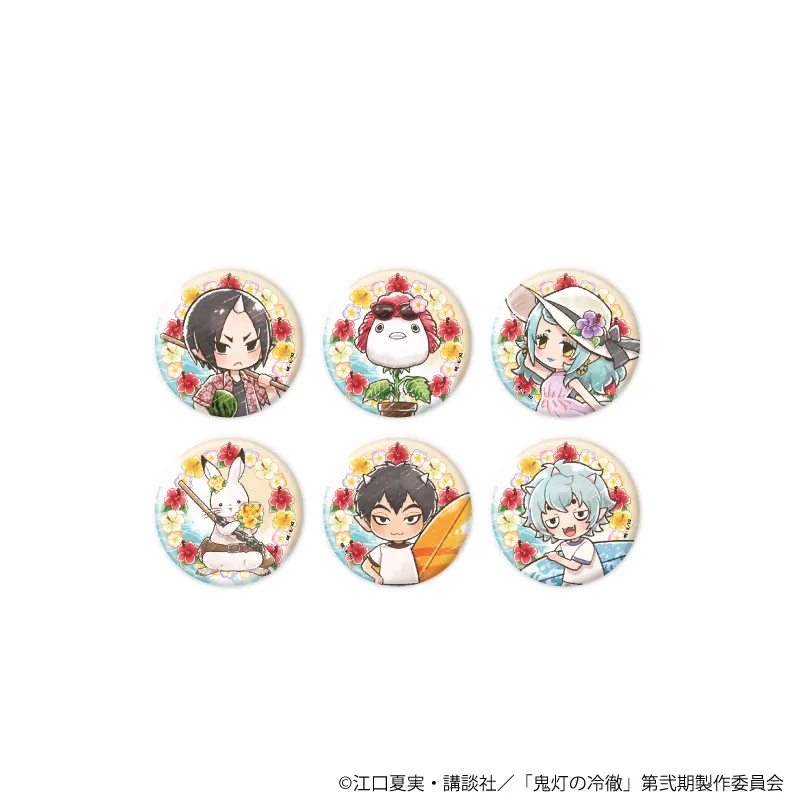 缶バッジ「TVアニメ『鬼灯の冷徹』」11/バカンスver. ブラインド(全6種)(グラフアートイラスト)