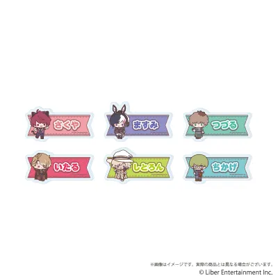 おなまえアクリルプレートバッジ『A3!』01/ブラインド(全6種)(ミニキャライラスト)※减数可能