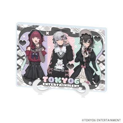 アクリルアートボード(A5サイズ)「TOKYO6キャラクターズ」01/集合デザイン(描き下ろしイラスト)※减数可能