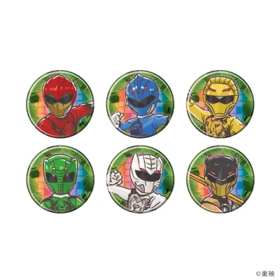 缶バッジ「動物戦隊ジュウオウジャー」01/ブラインド(全6種)(グラフアートイラスト)
