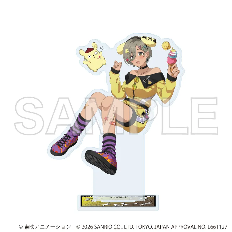 アクリルスタンド「ガールズバンドクライ×サンリオキャラクターズ」23/ルパ×ポムポムプリン(コラボイラスト)