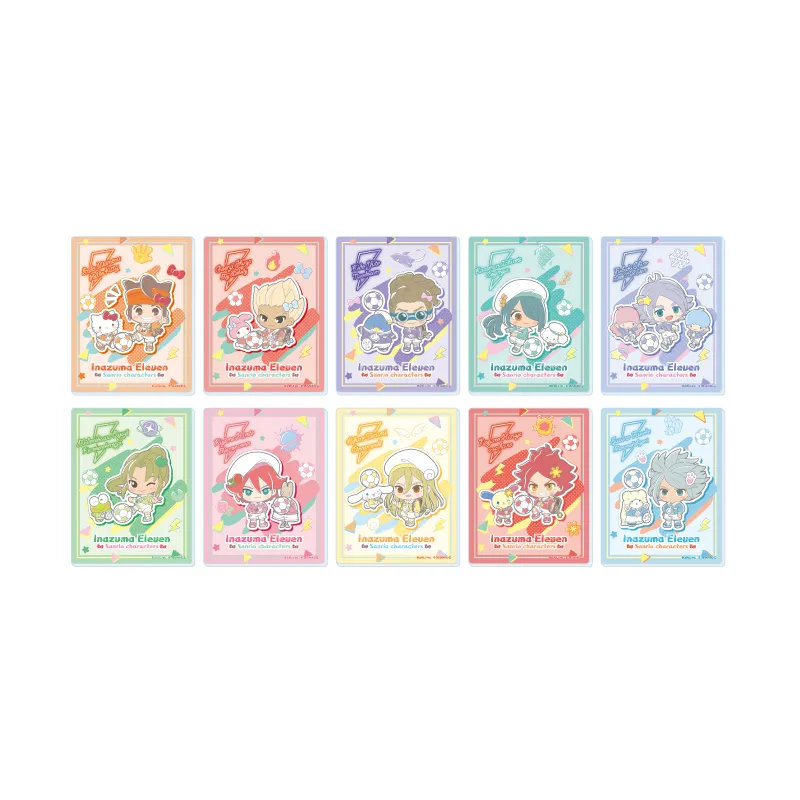 アクリルカード「イナズマイレブン×サンリオキャラクターズ」01/ブラインド(全10種)(コラボイラスト)