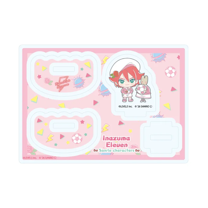 ゆらゆらアクリルスタンド「イナズマイレブン×サンリオキャラクターズ」07/基山ヒロト×マロンクリーム(コラボイラスト)