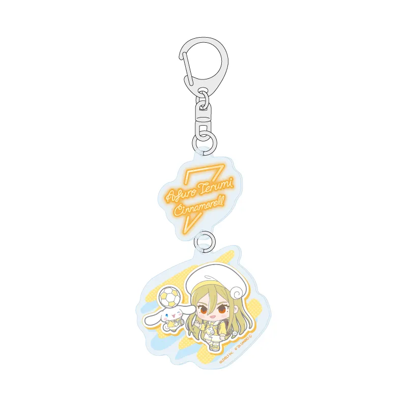 連結アクリルキーホルダー「イナズマイレブン×サンリオキャラクターズ」08/亜風炉照美×シナモロール(コラボイラスト)