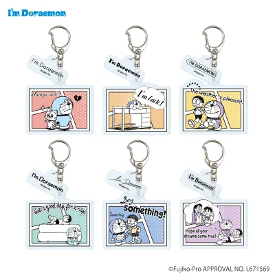 パーツ付きアクリルキーホルダー「I'm Doraemon」02/ブラインド(全6種)