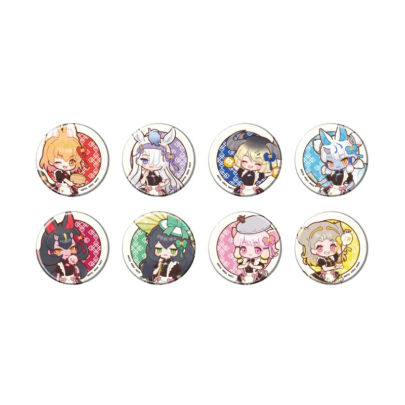 缶バッジ「けものフレンズ3」10/チャイナメイドver. ブラインド(全8種)(POP Artイラスト)