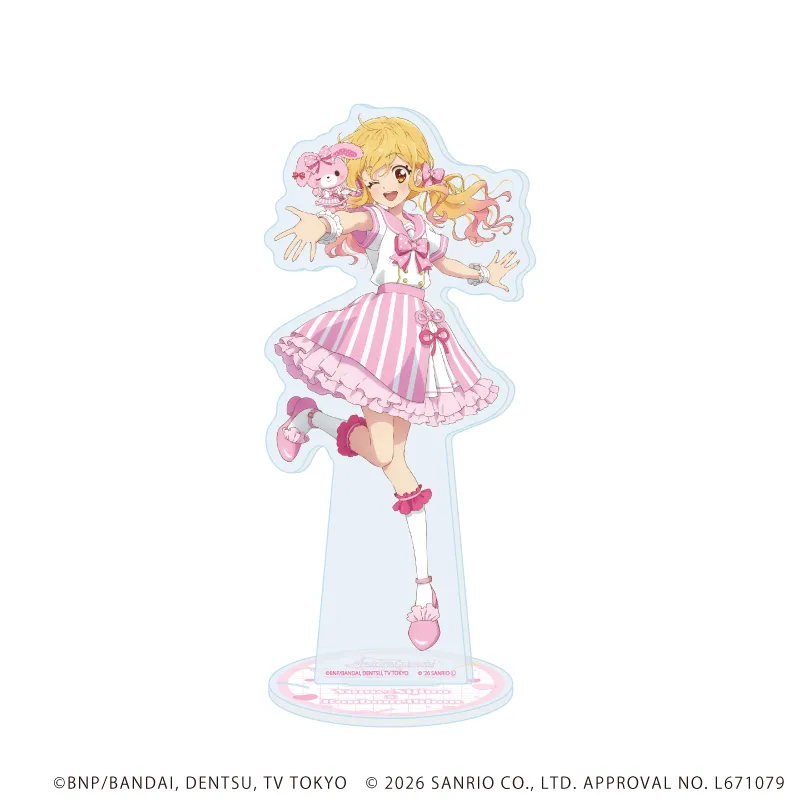 アクリルスタンド「アイカツスターズ！×サンリオキャラクターズ」11/虹野ゆめ×ぼんぼんりぼん(コラボイラスト(等身))
