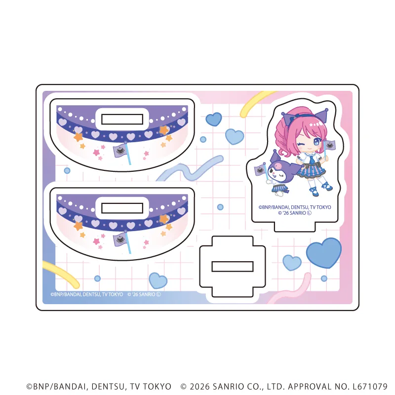 ゆらゆらアクリルスタンド「アイカツスターズ！×サンリオキャラクターズ」02/桜庭ローラ×クロミ(コラボイラスト(ミニキャラ))