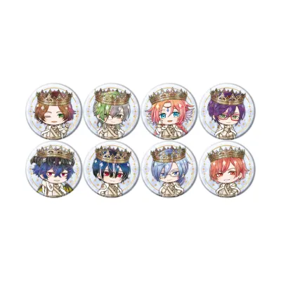 ホログラム缶バッジ(57mm)「夢王国と眠れる100人の王子様」26/ブラインド(全8種)(ミニキャライラスト)
