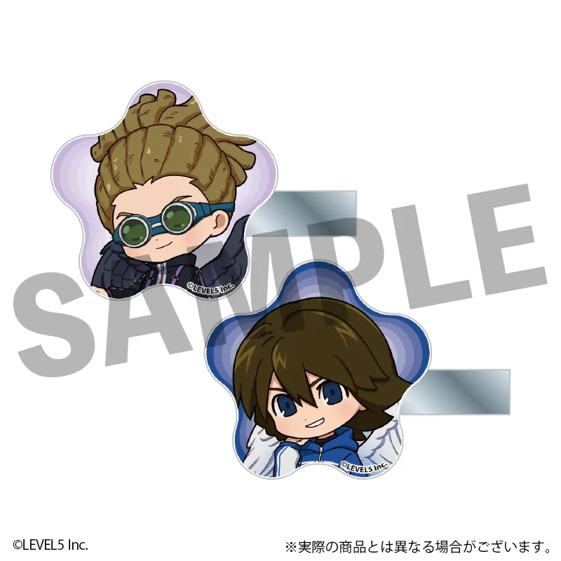 イナズマイレブン 英雄たちのヴィクトリーロード　アクリルヘアクリップ 鬼道 有人 悪魔ver.＆フィディオ・アルデナ 天使ver.