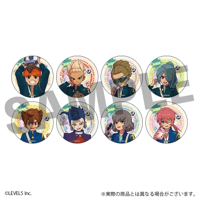 イナズマイレブン 英雄たちのヴィクトリーロード トレーディング缶バッジ 平成ポップver. 全8種 1BOX入数：8