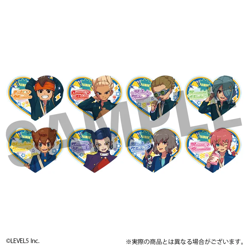 イナズマイレブン 英雄たちのヴィクトリーロード トレーディングハートクリアカード 平成ポップver. 全8種 1BOX入数：8