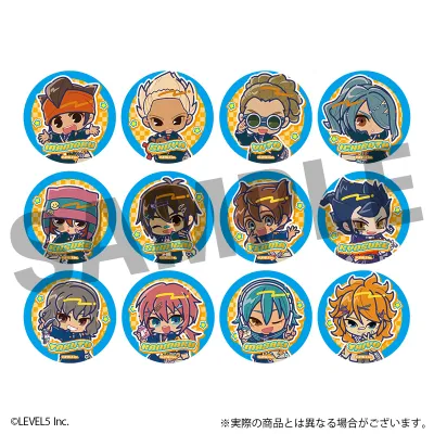 イナズマイレブン 英雄たちのヴィクトリーロード トレーディングミニキャラ缶バッジ 平成ポップver. 全12種 1BOX入数：12