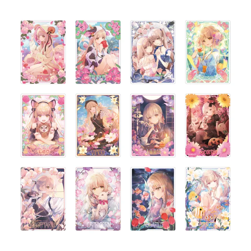 お隣の天使様にいつの間にか駄目人間にされていた件2 トレーディングクリアカード 12星座ビジュアル【全12種】