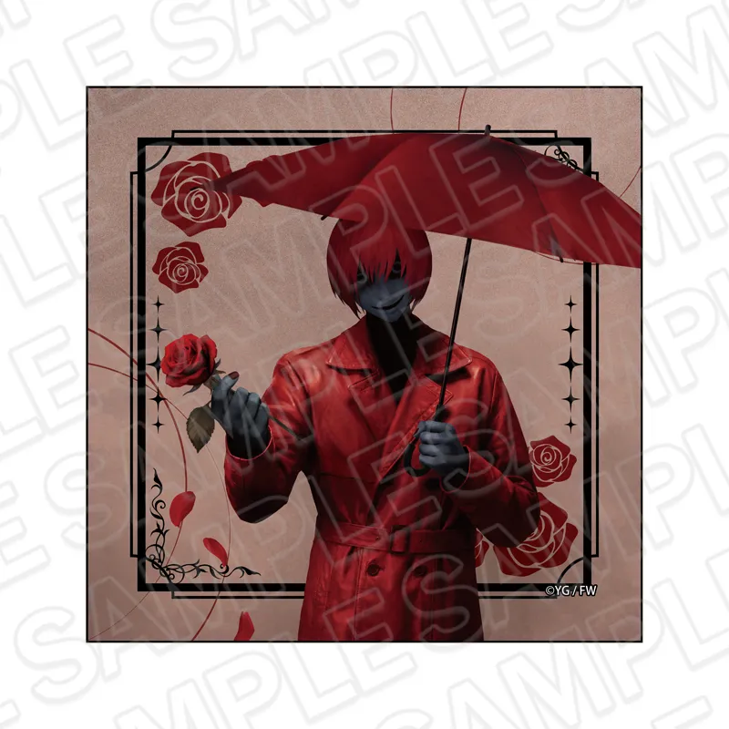 マイクロファイバー 赤い傘の男 Rose ver.