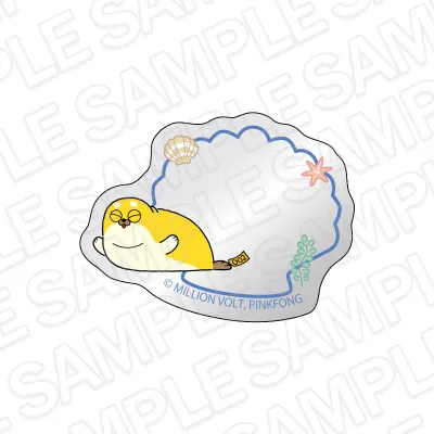 SEALOOK ミラーアクリルステッカー 柴ザラシ