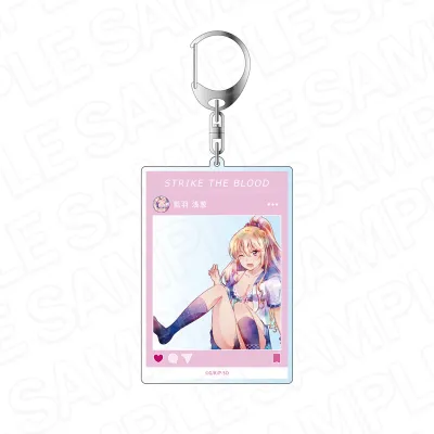ストライク・ザ・ブラッドFINAL SNS風アクリルキーホルダー PALE TONE series 藍羽 浅葱 尻もち ver.