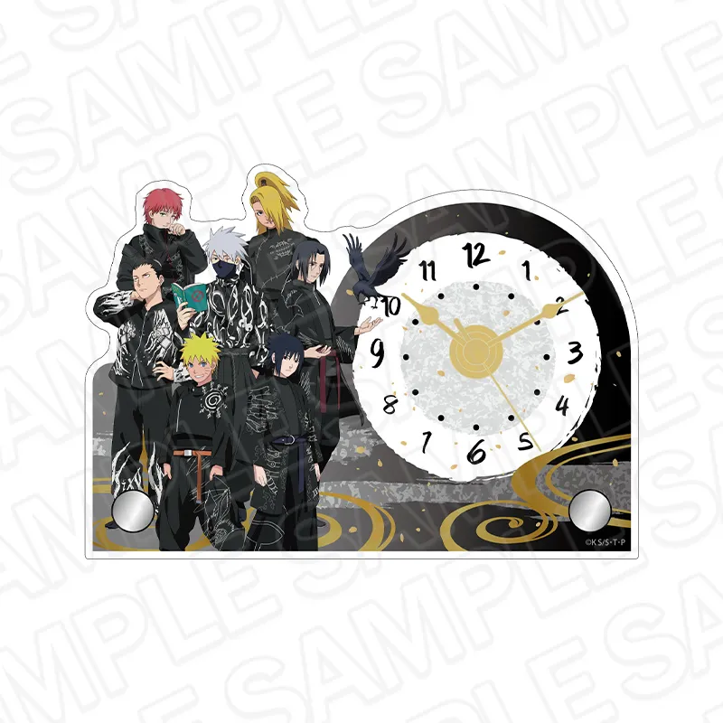 NARUTO-ナルト- 疾風伝 ミニアクリルクロック ブラックコーデ ver.