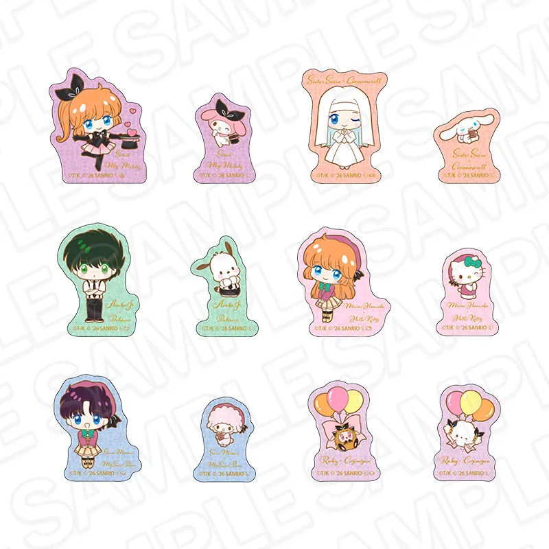 怪盗セイント・テール×サンリオキャラクターズ アクリルステッカー(ランダム)