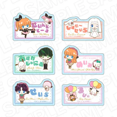 怪盗セイント・テール×サンリオキャラクターズ おなまえバッジ(ランダム)