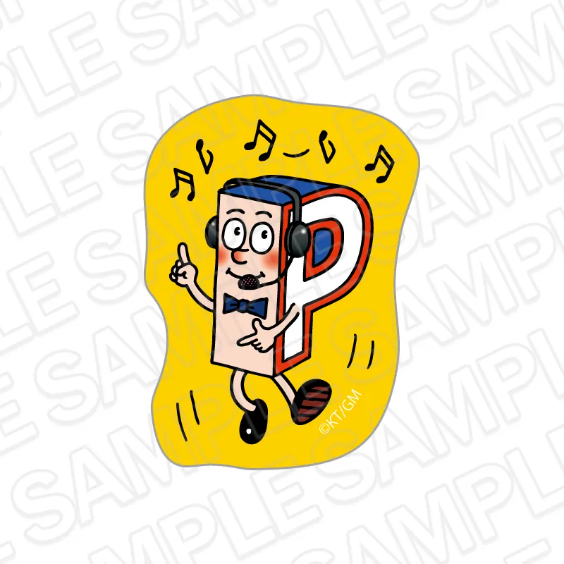 Pちゃん アクリルステッカー A