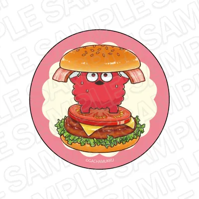 ガチャピン・ムック ホログラム缶バッジ ムック American diner ver.