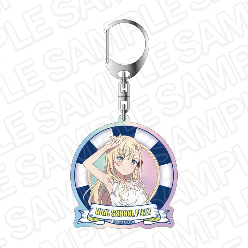 劇場版 ハイスクール・フリート オーロラキーホルダー ヴィルヘルミーナ 10th Anniversary ver.