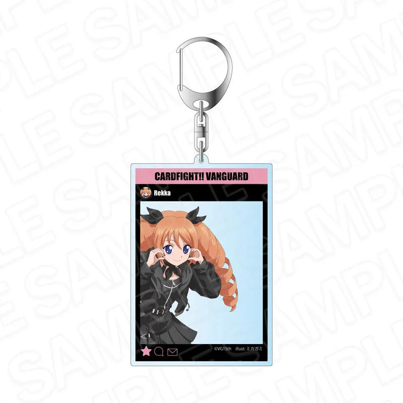 カードファイト!! ヴァンガード SNS風アクリルキーホルダー レッカ アイドル ver.