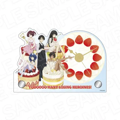TVアニメ「負けヒロインが多すぎる!」 ミニアクリルクロック 2nd Anniversary スイーツ ver.