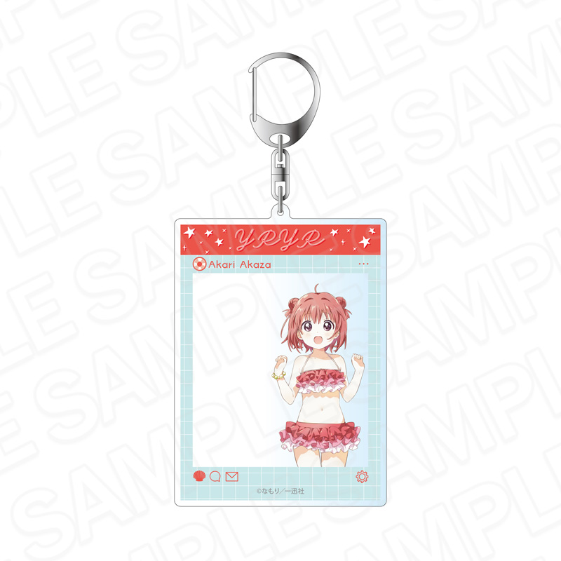 ゆるゆり SNS風アクリルキーホルダー 赤座あかり 水着 ver