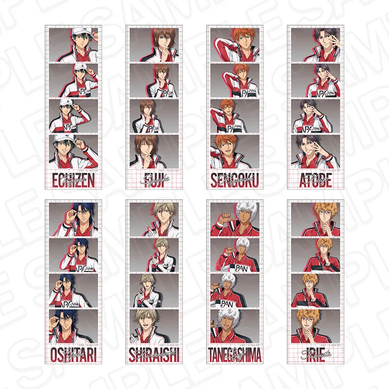 新テニスの王子様 フォトグレイ風ステッカー(ランダム) Face Collection セット