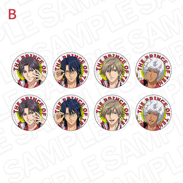 新テニスの王子様 カンバッジ(ランダム) Face Collection B セット 2