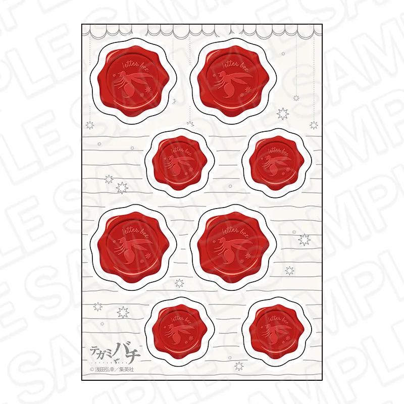 テガミバチ シーリングスタンプ風シール
