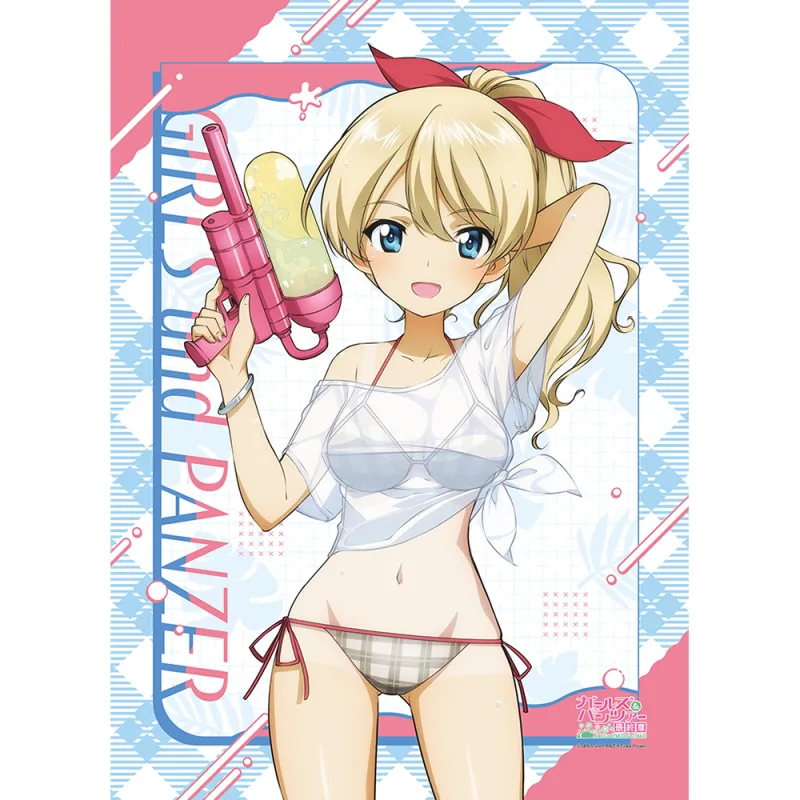 ガールズ&パンツァー 最終章 描き下ろしB2タペストリー (ダージリン/水鉄砲 日焼けVer.)