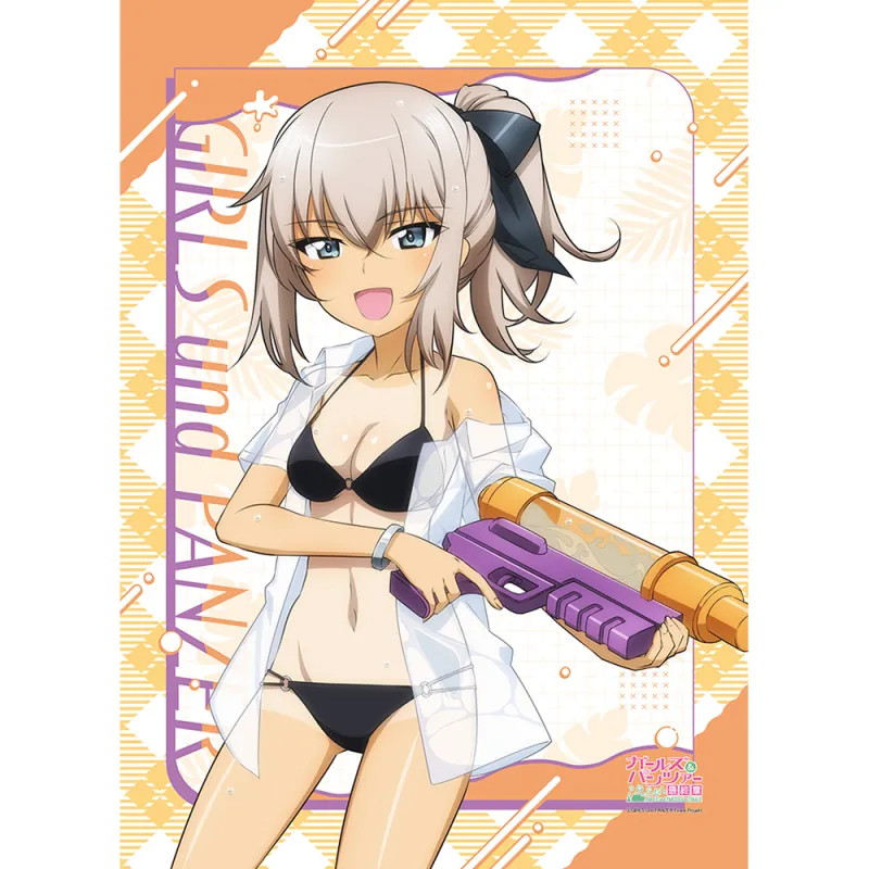 ガールズ&パンツァー 最終章 描き下ろしB2タペストリー (逸見エリカ/水鉄砲 日焼けVer.)
